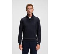 Sweatshirt BOSS ORANGE "Zetrust", Herren, Gr. XL, blau (dunkelblau404), Jersey, Obermaterial: 100% Baumwolle, Basic, regular fit normal, hoch geschlossener Ausschnitt, eingesetzt Rippbündchen, Sweatsh