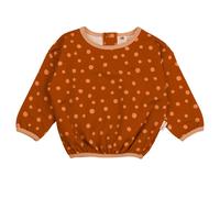 Sweatshirt braun mit Punkten 104