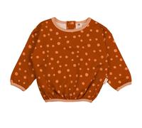 Sweatshirt braun mit Punkten 92