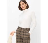 Sweatshirt BRAX "Style CARINA L", Damen, Gr. 40, beige (hellbeige), 47% Baumwolle, 47% Modal, 6% Elasthan, Sweatshirts Sweatshirt (70871469-40) hellbeige