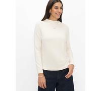 Sweatshirt BRAX "Style CARINA L", Damen, Gr. 42, beige (hellbeige), 96% Modal, 4% Elasthan, Sweatshirts Sweatshirt, Thermo: Longsleeve im Modalmix (11438332-42) hellbeige