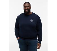 Sweatshirt "BT-SCRIPT STACK", Herren, Gr. 5XL, desert sky, Sweatware, Obermaterial: 100% Baumwolle, TOMMY HILFIGER BIG & TALL, regular fit normal, Rundhals, Rippbündchen, Sweatshirts Sweatshirt, Große