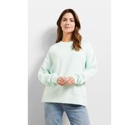 Sweatshirt BUGATTI, Damen, Gr. XS, grün (mint), Sweatware, 51% Modal, 43% Polyester, 6% Elasthan, unifarben, normal, Rundhals, Bündchen, Sweatshirts Sweatshirt, aus elastischer Modalware (78660809-XS)
