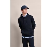 Sweatshirt BUGATTI, Herren, Gr. 4XL, blau (marine), 87% Baumwolle, 13% Polyester, unifarben, normal, Rippbündchen, Sweatshirts Sweatshirt, mit 3-D-Print (66288957-4XL)