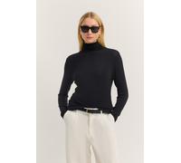 Sweatshirt BUGATTI "weich & elastisch", Damen, Gr. XL, 290, schwarz, 95% Modal, 5% Elasthan, unifarben, normal, normaler Saum, Sweatshirts Sweatshirt, in einem Modal-Mix (27404642-XL) 290, schwarz