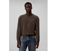 Sweatshirt CALVIN KLEIN JEANS, Herren, Gr. M, grau, Sweatware, Obermaterial: 100% Baumwolle, unifarben, regular fit normal, Rundhals, Bündchen, Sweatshirts, regular fit, Rundhalsausschnitt (63927560-M