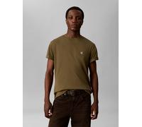 Sweatshirt CALVIN KLEIN JEANS, Herren, Gr. S, grün (olive night), Sweatware, Obermaterial: 90% Baumwolle, 10% Polyester, unifarben, regular fit normal, Rundhals, Bündchen, Sweatshirts Sweatshirt, Rund