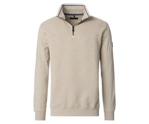 Sweatshirt CASAMODA "CASAMODA Sweatshirt uni", Herren, Gr. 3XL, beige, 62% Baumwolle, 35% Polyester, 3% Elasthan, Sweatshirts Sweatshirt (99685544-XXXL) beige