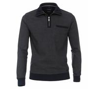 Casa Moda Herren Troyer 413572800 Regular Fit Blau 4XL