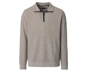 Sweatshirt CASAMODA "CASAMODA Sweattroyer uni", Herren, Gr. 5XL, beige, 90% Baumwolle, 10% Polyester, Sweatshirts Sweatshirt (39453340-5XL) beige