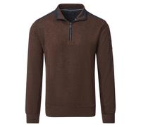 Sweatshirt CASAMODA "CASAMODA Sweattroyer uni", Herren, Gr. 5XL, braun, 70% Baumwolle, 30% Polyester, Sweatshirts Sweatshirt (23438915-5XL) braun