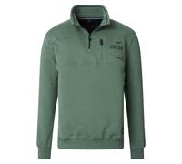 Sweatshirt CASAMODA "CASAMODA Sweattroyer uni", Herren, Gr. 5XL, grün, 70% Baumwolle, 30% Polyester, Sweatshirts Sweatshirt (51803509-5XL) grün