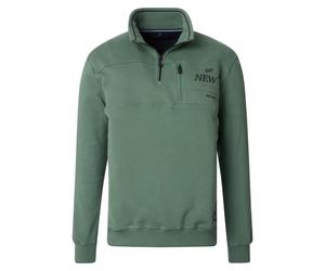 Sweatshirt CASAMODA "CASAMODA Sweattroyer uni", Herren, Gr. 6XL, grün, 70% Baumwolle, 30% Polyester, Sweatshirts Sweatshirt (51803509-6XL) grün