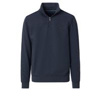 Sweatshirt CASAMODA "CASAMODA Sweattroyer uni", Herren, Gr. M, blau, 62% Baumwolle, 35% Polyester, 3% Elasthan, Sweatshirts Sweatshirt (39101346-M) blau