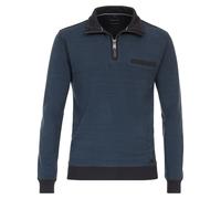 Sweatshirt CASAMODA "CASAMODA Sweattroyer uni", Herren, Gr. M, blau (sattes dunkelblau), 100% Baumwolle, Sweatshirts Sweatshirt (73428762-M) sattes dunkelblau