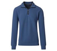 Sweatshirt CASAMODA "CASAMODA Sweattroyer uni", Herren, Gr. XXL, blau (175 aqua bis petrol), 95% Baumwolle, 5% Elasthan, Sweatshirts Sweatshirt (76552354-XXL) 175 aqua bis petrol