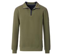 Sweatshirt CASAMODA "CASAMODA Sweattroyer uni", Herren, Gr. XXL, grün, 95% Baumwolle, 5% Elasthan, Sweatshirts Sweatshirt (37426044-XXL) grün