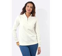 Sweatshirt CASUAL LOOKS, Damen, Gr. 36, ecru, 100% Baumwolle, unifarben, Sweatshirts Sweatshirt (97909753-36) ecru