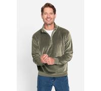 Sweatshirt CATAMARAN, Herren, Gr. 48/50, grün (khaki), 75% Baumwolle, 25% Polyester, unifarben, Sweatshirts Sweatshirt (78454848-48) khaki