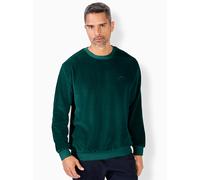 Sweatshirt CATAMARAN, Herren, Gr. 56/58, grün (tannengrün), 80% Baumwolle, 20% Polyester, meliert, unifarben, Rundhals, Sweatshirts Sweatshirt (716308-56) tannengrün