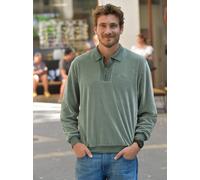 Sweatshirt CATAMARAN, Herren, Gr. 60/62, grün (schilf), 80% Baumwolle, 20% Polyester, unifarben, Sweatshirts Sweatshirt (710605-60) schilf