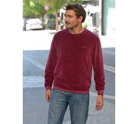 Sweatshirt CATAMARAN, Herren, Gr. 64/66, lila (aubergine), 80% Baumwolle, 20% Polyester, meliert, unifarben, Rundhals, Sweatshirts Sweatshirt (716297-64) aubergine