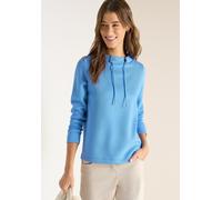 Cecil Sweatshirt Damen M (40) fountain blau – 76% Viskose, 16% Nylon, 8% Elasthan, Rundhals