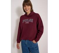 Sweatshirt CECIL, Damen, Gr. S (38), rot wine, Sweatware, 100% Baumwolle, unifarben, comfort fit, ohne Ausschnitt, Bündchen, Sweatshirts Sweatshirt, aus reiner Baumwolle (71032656-S) rot wine