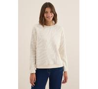CECIL Damen 3017054 Strukturmuster Sweatshirt, Light beige, XL