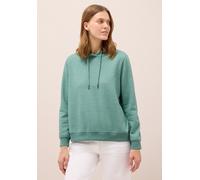 CECIL Damen 3015577 Sweatshirt mit Kapuze, Jewel Green Melange, XXL