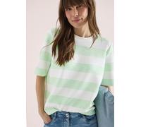 Kurzarm Sweatshirt mit Streifen