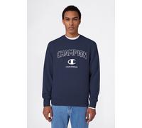 Sweatshirt CHAMPION "Graphic Terry Crewneck Sweatshirt", Herren, Gr. L, blau (nny), Obermaterial: 55% Baumwolle, 45% Polyester, normal, Rundhals, Sweatshirts Sweatshirt, mit Rundhalsausschnitt, ohne V