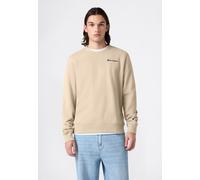 Sweatshirt CHAMPION "ICONS CONTRAST Terry Crewneck Sweatshirt", Herren, Gr. M, beige (dun), Obermaterial: 70% Baumwolle, 30% Polyester, normal, Rundhals, Sweatshirts Sweatshirt, mit Rundhalsausschnitt