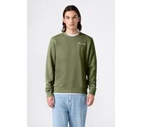 Sweatshirt CHAMPION "ICONS CONTRAST Terry Crewneck Sweatshirt", Herren, Gr. XXL, grün (olvn), Obermaterial: 70% Baumwolle, 30% Polyester, normal, Rundhals, Sweatshirts Sweatshirt, mit Rundhalsausschni