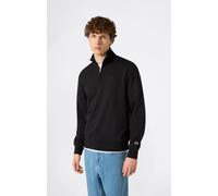 Sweatshirt CHAMPION "ICONS TONAL Half Zip Sweatshirt", Herren, Gr. M, schwarz (nbk), Obermaterial: 70% Baumwolle, 30% Polyester, normal, Rundhals, Sweatshirts Sweatshirt (20282110-M) nbk