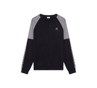 Sweatshirt CHAMPION "Sports-inspired Interlock Crewneck with Tape detailing", Herren, Gr. XL, nbk, dgg, Obermaterial: 82% Baumwolle, 18% Polyester, normal, Rundhals, Sweatshirts Sweatshirt (67939429-X