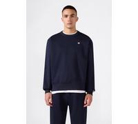 Sweatshirt CHAMPION "SPORTWEAR CREWNECK Relax Fit", Herren, Gr. S, blau (nny), Obermaterial: 67% Baumwolle, 33% Polyester, Sweatshirts Sweatshirt, Langarm-Design, Crewneck-Ausschnitt, aus Baumwolle un