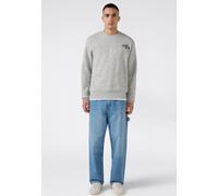 Sweatshirt CHAMPION "SPORTWEAR CREWNECK Standard Fit", Herren, Gr. L, grau (noxm), Obermaterial: 55% Baumwolle, 45% Polyester, Sweatshirts Sweatshirt, mit sportlicher Ausstrahlung, für Sportmode und F