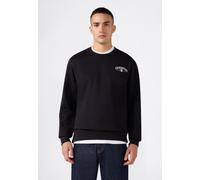 Sweatshirt CHAMPION "SPORTWEAR CREWNECK Standard Fit", Herren, Gr. M, schwarz (nbk), Obermaterial: 55% Baumwolle, 45% Polyester, Sweatshirts Sweatshirt, mit sportlicher Ausstrahlung, für Sportmode und