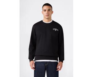 Sweatshirt CHAMPION "SPORTWEAR CREWNECK Standard Fit", Herren, Gr. M, schwarz (nbk), Obermaterial: 55% Baumwolle, 45% Polyester, Sweatshirts Sweatshirt, mit sportlicher Ausstrahlung, für Sportmode und