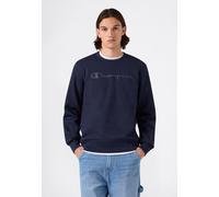 Sweatshirt CHAMPION "SPORTWEAR CREWNECK Standard Fit", Herren, Gr. S, blau (nny), Obermaterial: 70% Baumwolle, 30% Polyester, Sweatshirts Sweatshirt, Langarm-Design, aus Baumwolle und Polyester, Stand
