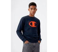 Sweatshirt CHAMPION "SPORTWEAR CREWNECK Standard Fit", Jungen, Gr. S, blau (nny), Obermaterial: 55% Baumwolle, 45% Polyester, Sweatshirts Sweatshirt, für Kinder und Jugendliche (96820036-S) nny