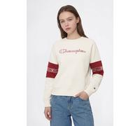 Sweatshirt CHAMPION "SPORTWEAR CREWNECK Standard Fit", Mädchen, Gr. M, beige (egt, tbr), Obermaterial: 75% Baumwolle, 25% Polyester, Sweatshirts Sweatshirt, für Kinder, sportlicher Stil, mit Crewneck-