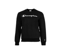 Kapuzensweatshirt CHAMPION "BASICS Fleece Crewneck Sweatshirt Large Logo", Herren, Gr. L (52/54), schwarz (nbk, ns), Obermaterial: 55% Baumwolle, 45% Polyester, Sweatshirts (43847057-L) nbk, ns