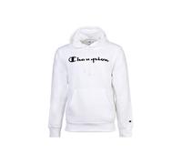 Kapuzensweatshirt CHAMPION "BASICS Fleece Hoodie Large Logo", Herren, Gr. XXL (60/62), weiß (wht, ns), Obermaterial: 55% Baumwolle, 45% Polyester, Sweatshirts (65231622-XXL) wht, ns