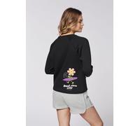 Chiemsee Sweatshirt mit humorvollem Surf-Motiv