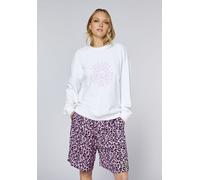 Sweatshirt CHIEMSEE, Damen, Gr. XL (46/48), weiß, 80% Baumwolle, 20% Polyester, Rundhals, Sweatshirts Sweatshirt (39460935-XL) weiß