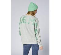Sweatshirt CHIEMSEE, Damen, Gr. XS (32), grau (neutral gray melange), 90% Baumwolle, 10% Viskose, Rundhals, Sweatshirts Sweatshirt (35917510-XS) neutral gray melange