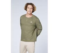 Chiemsee Sweatshirt Herren Basic-Look mit Logo, Rundhals, 60% Baumwolle, 40% Polyester, M Dusty Olive