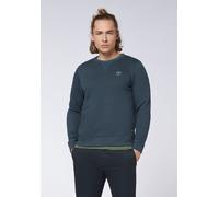 Sweatshirt CHIEMSEE, Herren, Gr. XL (56/58), blau (total eclipse), 60% Baumwolle, 40% Polyester, Rundhals, Sweatshirts Sweatshirt (24305952-XL) total eclipse